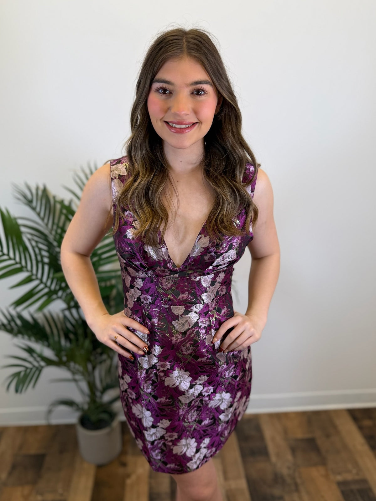 Gilded Garden Floral Dress