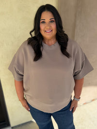 Off Duty Ribbed Top - Plus