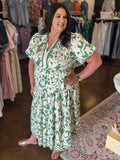 Botanical Babe Midi Dress - Plus