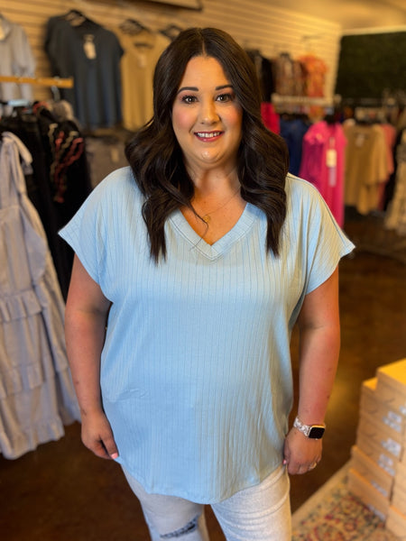 Ready for Anything Ribbed Top - Plus
