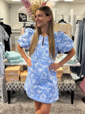Petal Impression Jacquard Dress