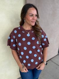 Seeing Spots Sweater Top