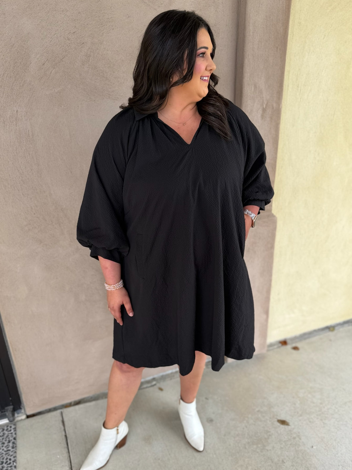 Easy Elegance Mini Dress - Plus