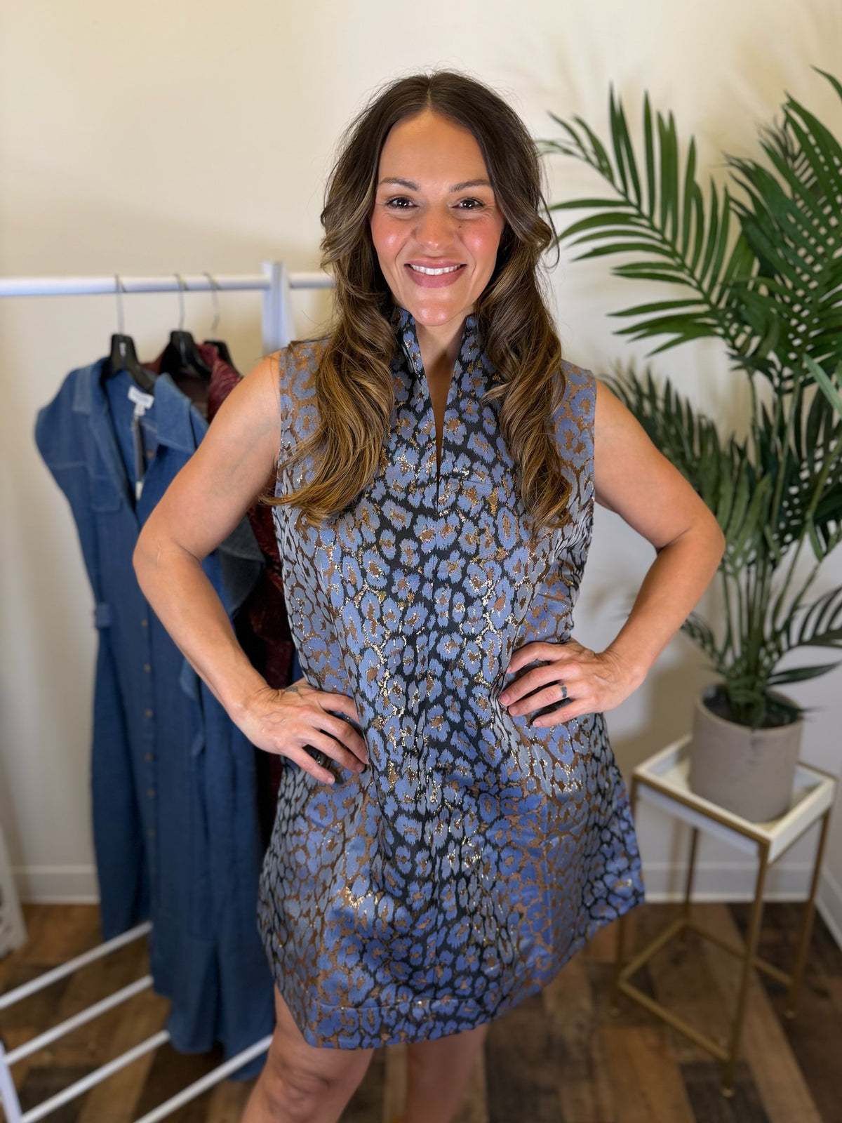 Wildly Chic Jacquard Dress
