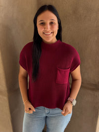 Cozy Cues Mock Neck Top