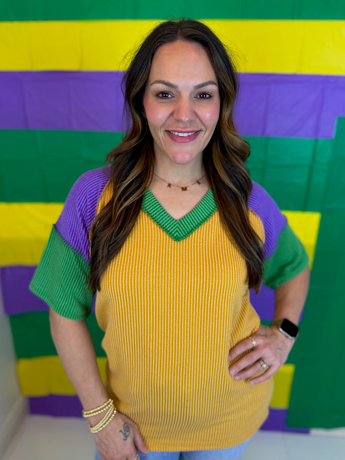 Parade Route Ribbed Top