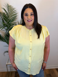 Fresh Feeling Ruffle Sleeve Top - Plus