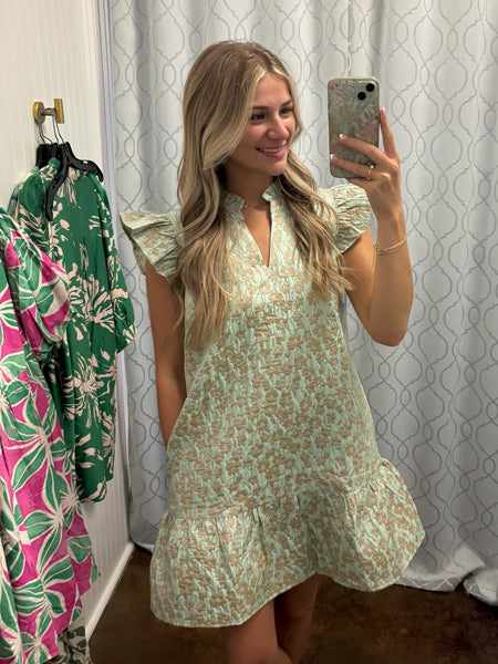 Touch of Class Jacquard Dress