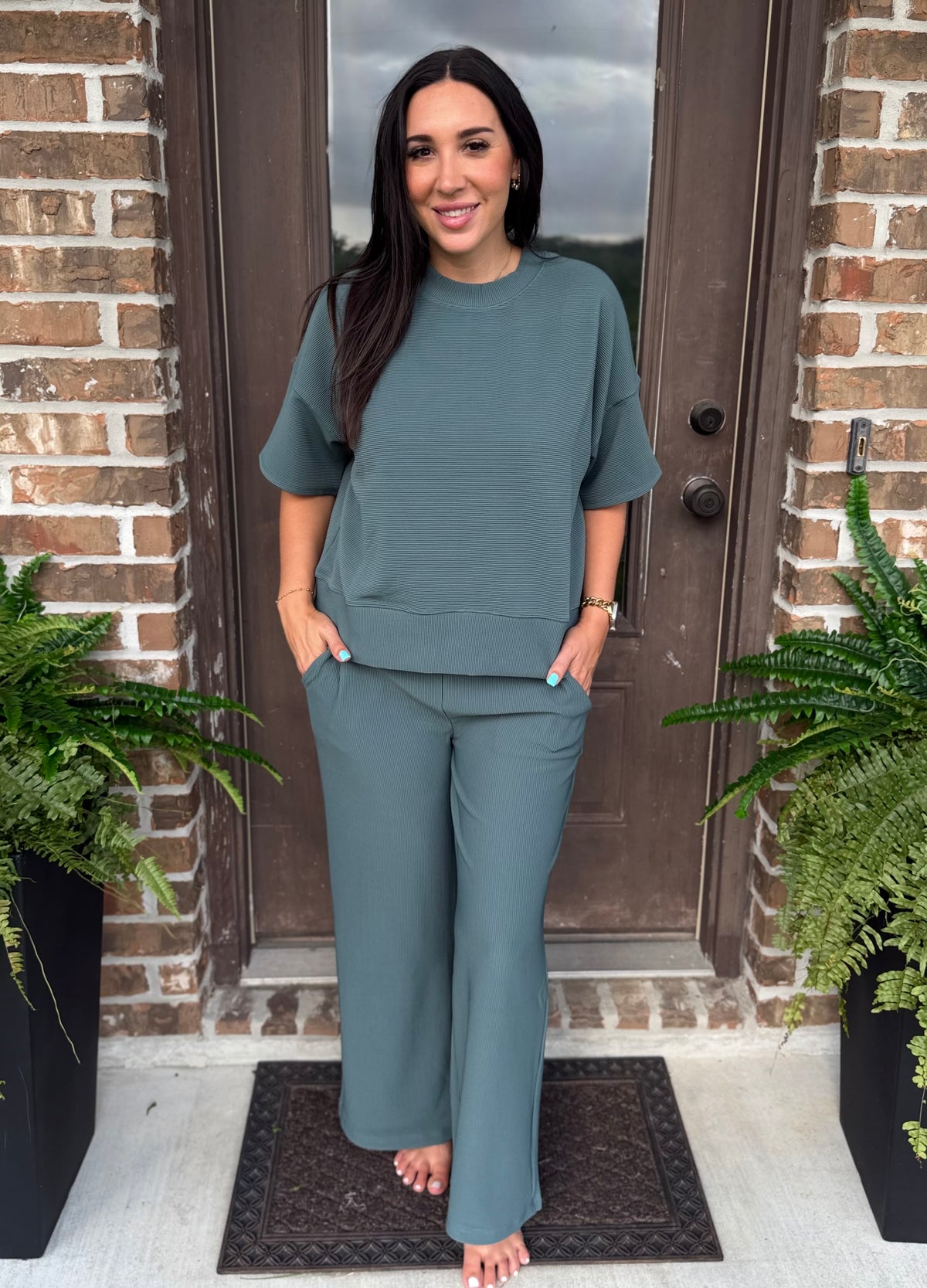 Easy Rhythm Ribbed Set