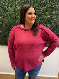 State of Comfort Ribbed Top - Plus