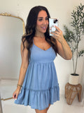 Secret Admirer Chambray Dress