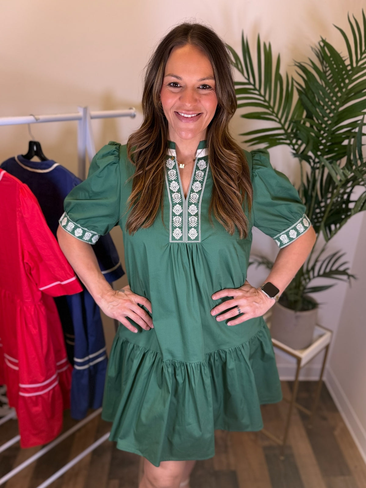 Southern Social Embroidered Dress