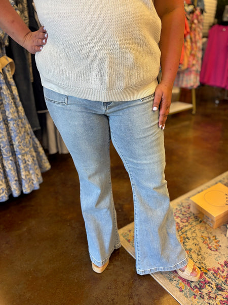 Rowan High Rise Flare Jean - Risen (Plus)