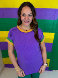 King Cake Color Block Top