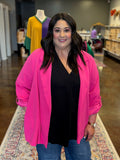 Pink Blazer - Plus