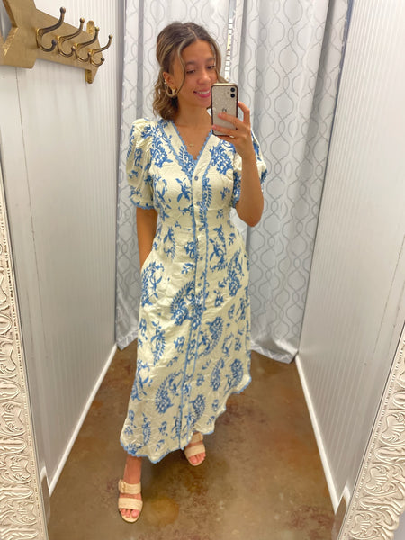 Meadow Manor Midi Dress