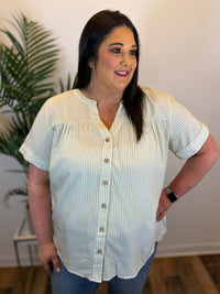 Spring Grove Button Front Top - Plus