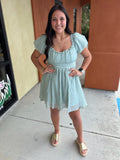 Debutante Balloon Sleeve Dress