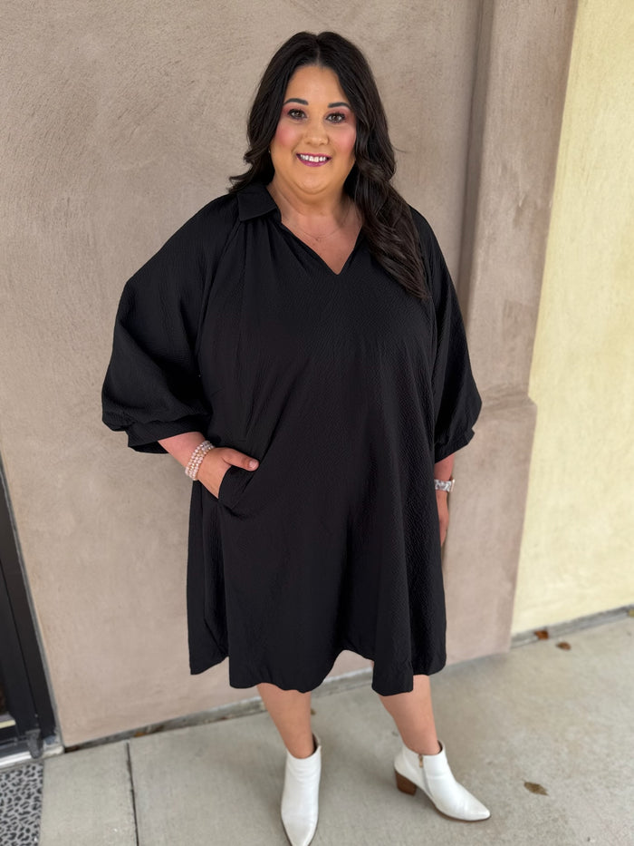 Easy Elegance Mini Dress - Plus