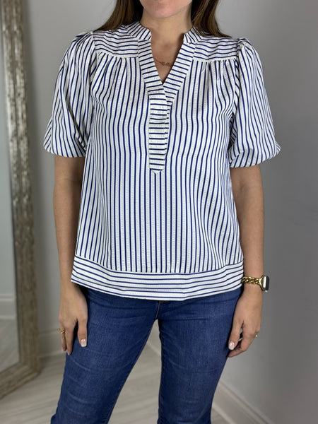 Afternoon Stroll Striped Top