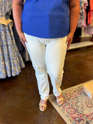 Cream Skinny Jean - Risen (Plus)