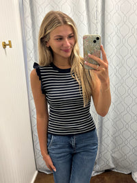 Cafe Cutie Cap Sleeve Top