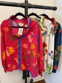 Fresh Muse Floral Blouse - Plus