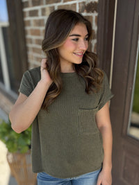 Cabin Retreat Ribbed Top