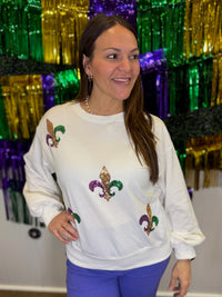 Fleur de Fun Sequins Top