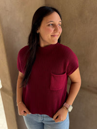 Cozy Cues Mock Neck Top