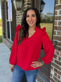 Graceful Fall Ruffle Top