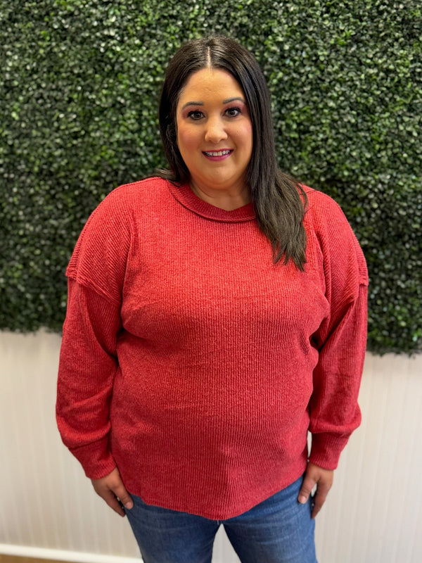 Easy Does it Ribbed Top - Plus