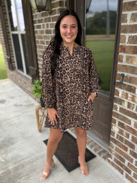 Wild Charm Leopard Print Dress