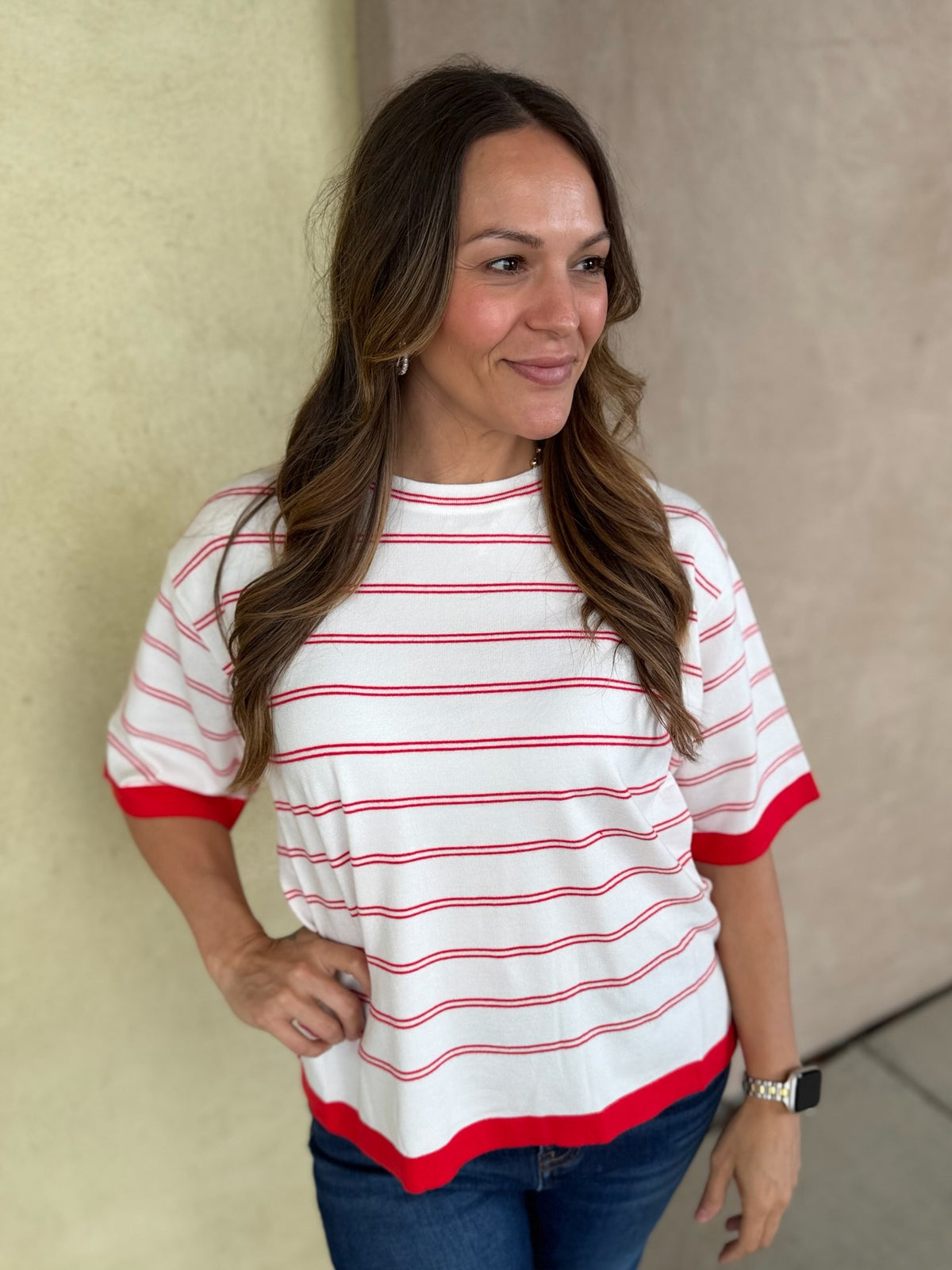 On the Daily Striped Top