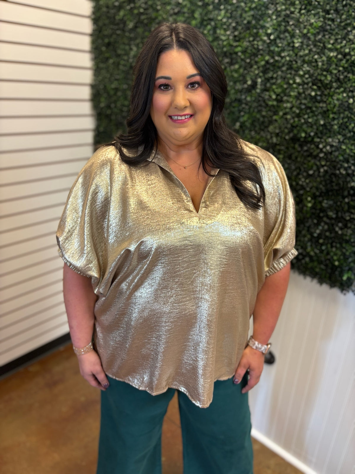 All That Glimmers Blouse - Plus