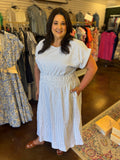 Sweet Tea Striped Dress - Plus