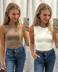 Reversible Knit Cropped Tank