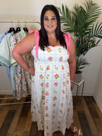 Floral Keepsake Midi Dress - Plus