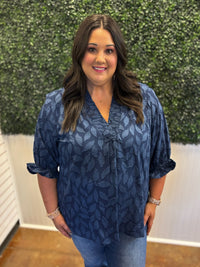 Textured Tranquility Top - Plus