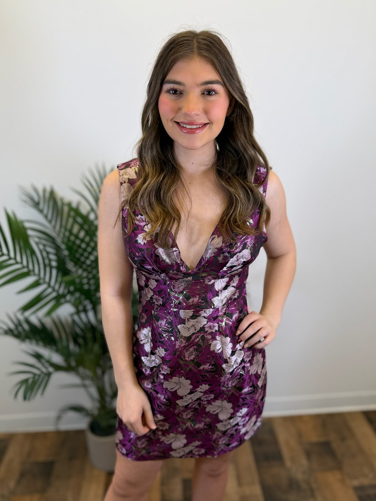 Gilded Garden Floral Dress