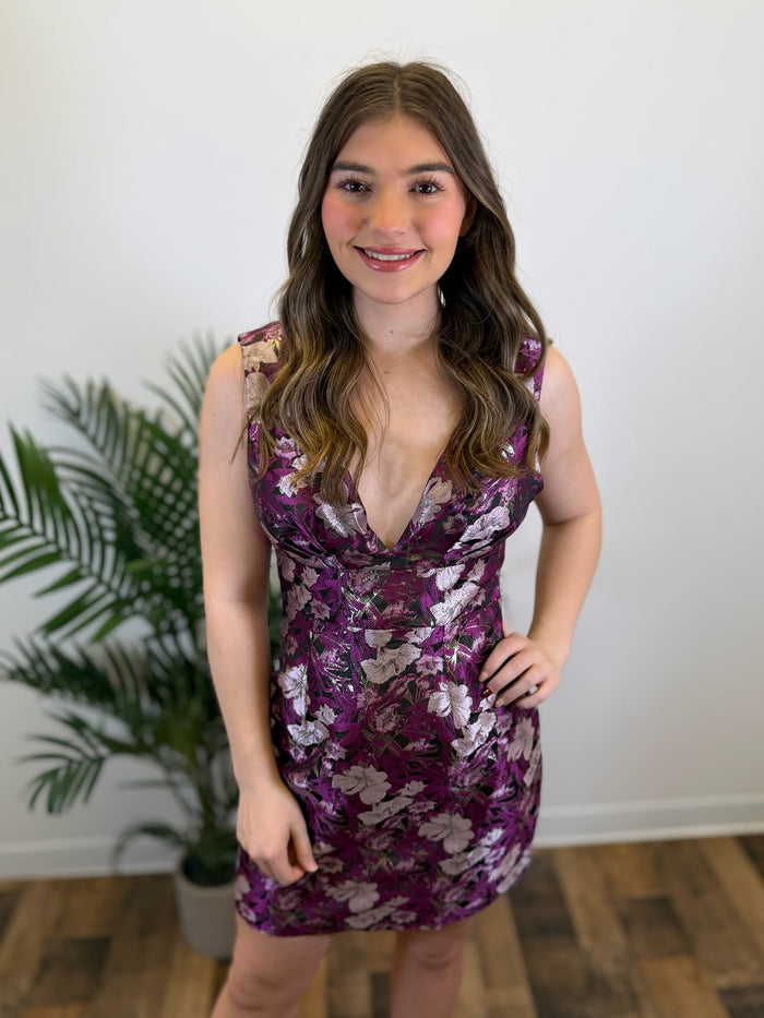 Gilded Garden Floral Dress