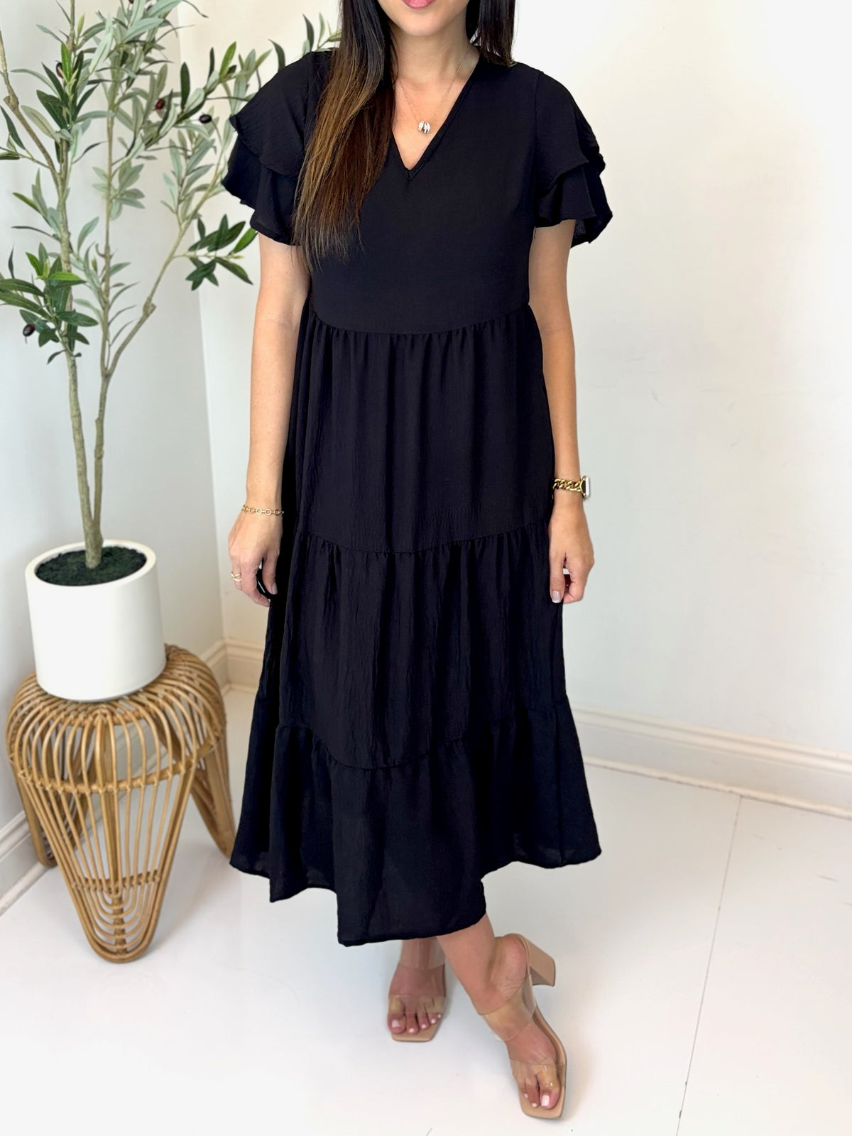 Poised Path Tiered Dress