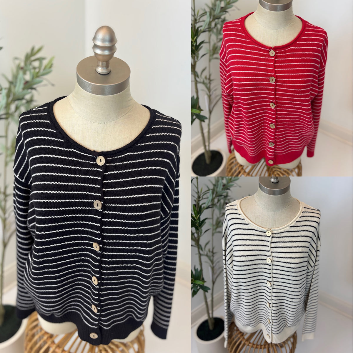 Timeless Lines Button Front Cardigan