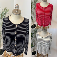 Timeless Lines Button Front Cardigan