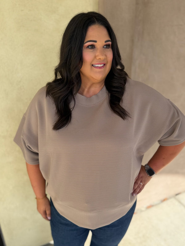Off Duty Ribbed Top - Plus