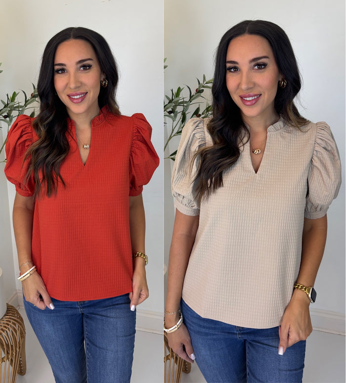 Rustling Leaves Textured Top