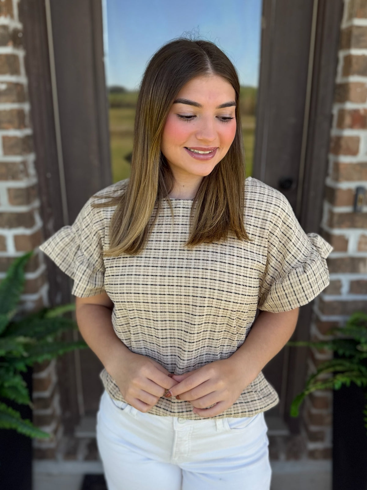Pretty Little Plaid Top