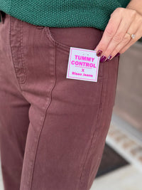 Hazel Tummy Control Cropped Wide Leg Jean - Risen