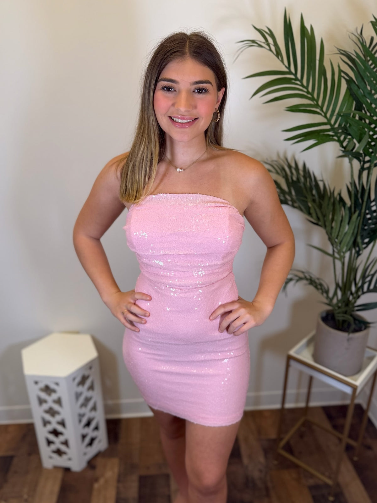 Center Stage Sequin Dress