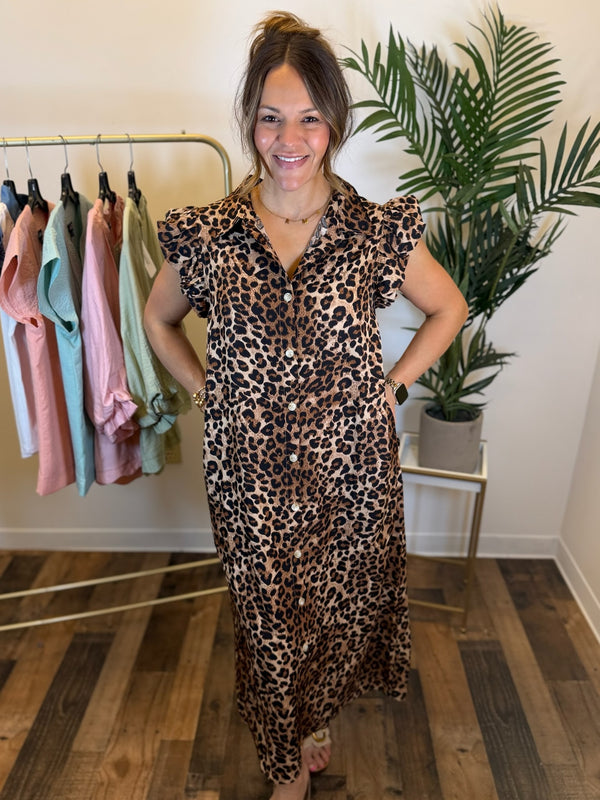 Wild Intentions Button Front Dress